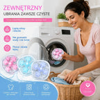 🌀6 sztuk, 99 zł✨ Pływający filtr do pralki – wyłapuje kłaczki, włosy i sierść zwierząt podczas każdego prania 🧺