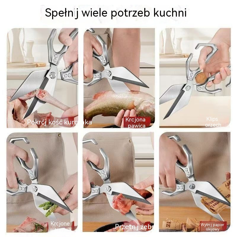 🍗✂️Wielofunkcyjne, wytrzymałe nożyczki kuchenne💯Krojenie mięsa i kości
