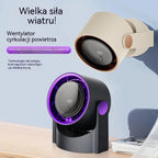 🧊🍃Nowy bezłopatkowy wentylator biurkowy typu turbina | Możliwość montażu na ścianie