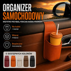 🚗 Więcej miejsca i porządku w samochodzie! Skórzany uchwyt na drzwi samochodu / uchwyt na kubek i telefon (Łatwy montaż na szybie / oferta 1+1 GRATIS – otrzymasz 2 sztuki)! ✨
