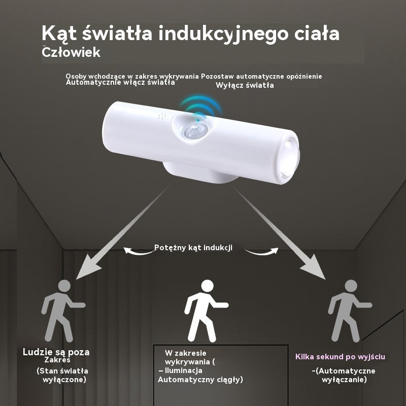 【4 za】Dwugłowa lampa ścienna w kształcie kociego oka, ładowalna