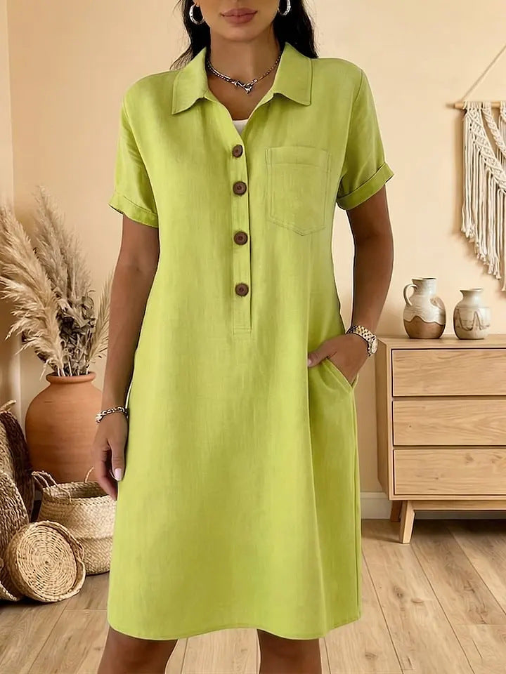 【S-3XL】Wygodna letnia sukienka casualowa o wysmuklającym kroju, modna i uniwersalna.