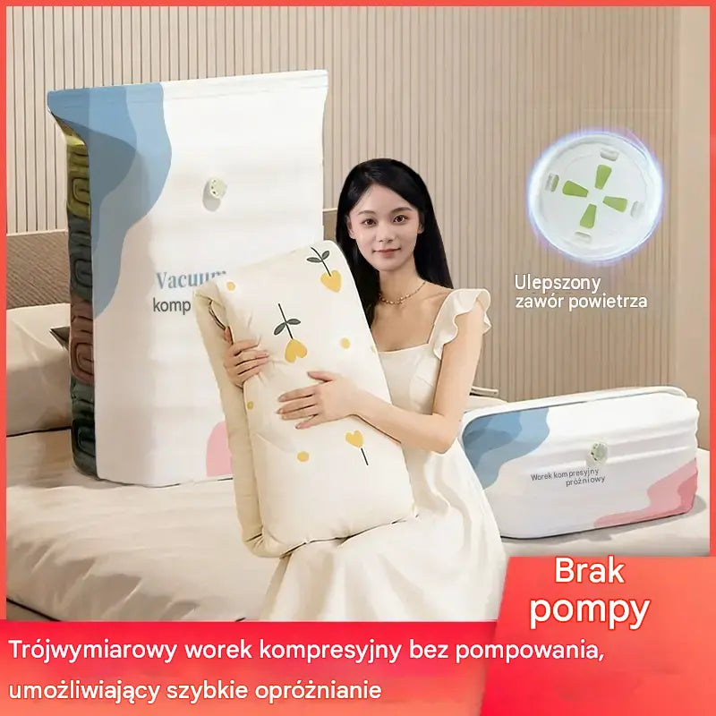 🧳 5 artykułów za jedyne 109 zł💨 Duże, kompresowalne worki próżniowe: Nie wymagają pompki, są szczelne, idealne do oszczędzania miejsca w walizce i domu ✈️