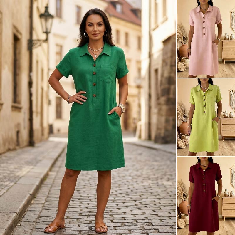 【S-3XL】Wygodna letnia sukienka casualowa o wysmuklającym kroju, modna i uniwersalna.