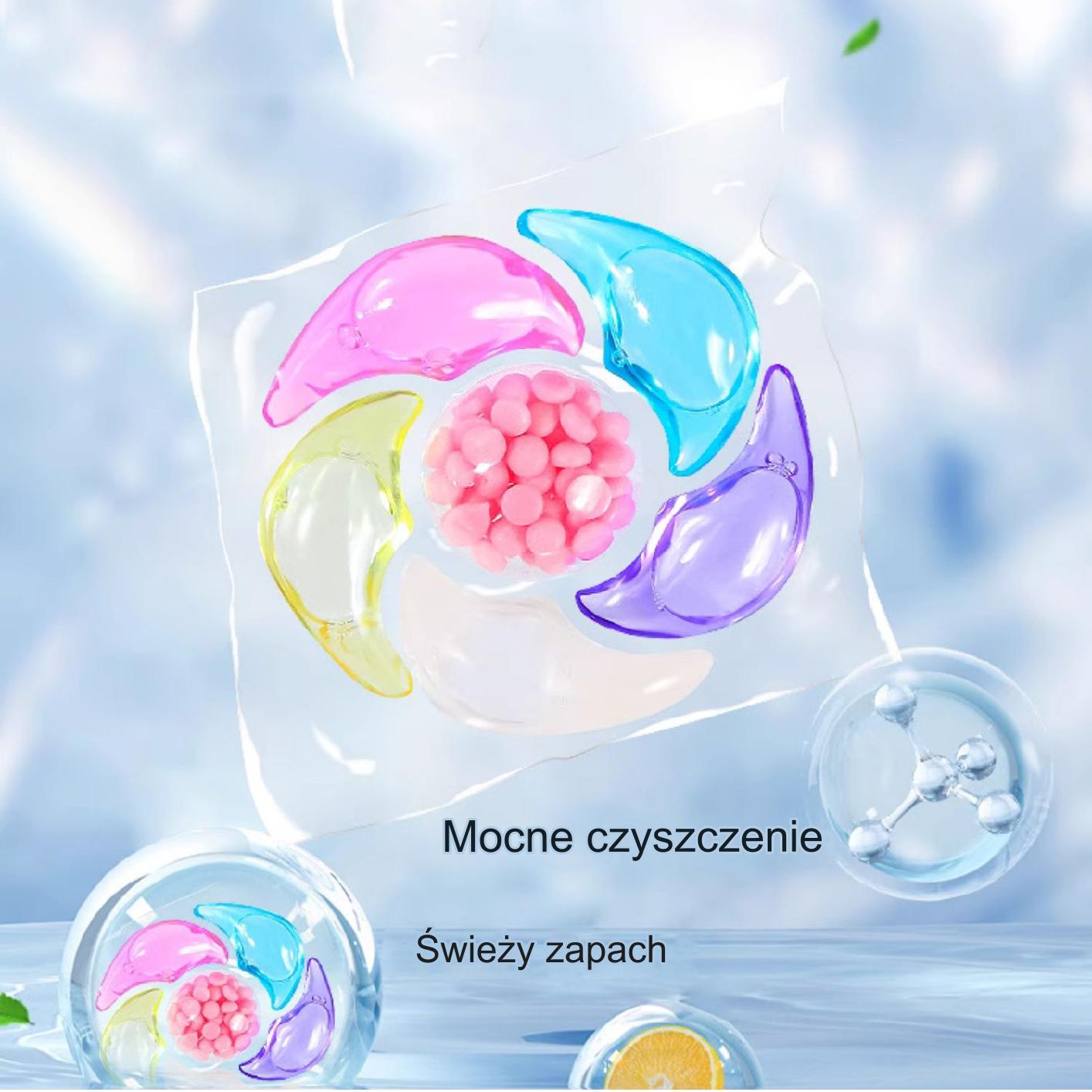 ✨👚【30 szt】✨Kulki zapachowe do prania 6 w 1. Usuwają plamy i pozostawiają zapach, eliminują roztocza i bakterie