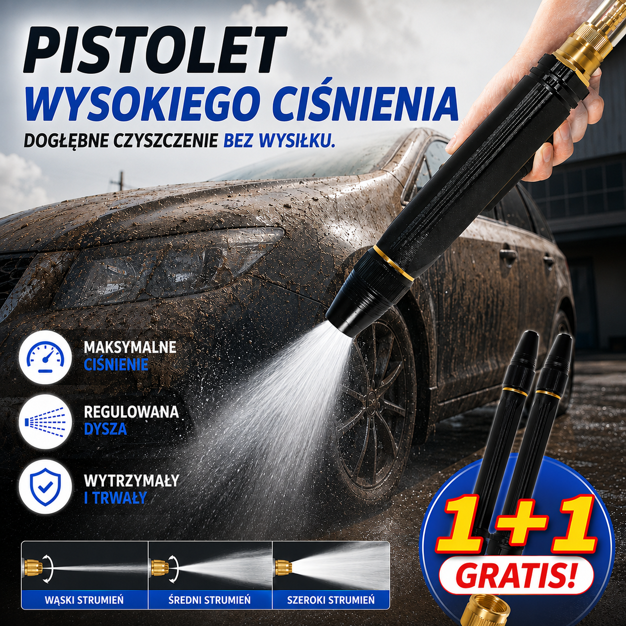 🔥Kup 1, a 1 dostaniesz gratis🔥 Pistolet natryskowy wysokociśnieniowy do użytku domowego