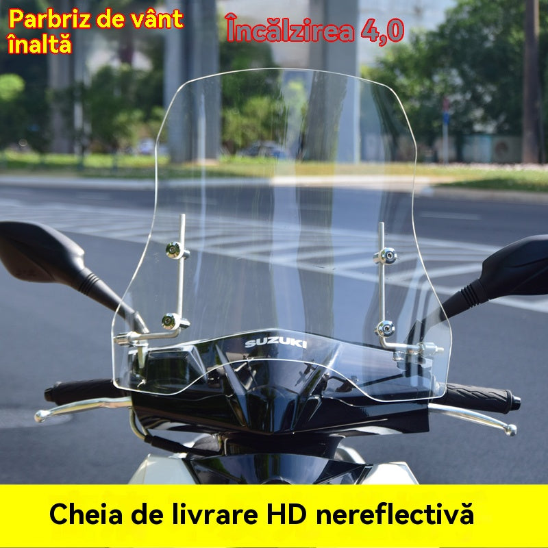 💥💥🏍️【Grubość 2,0 mm, wysokość 37】2026 nowa szyba przednia do motocykla, pojazd elektryczny, uniwersalna szyba przednia