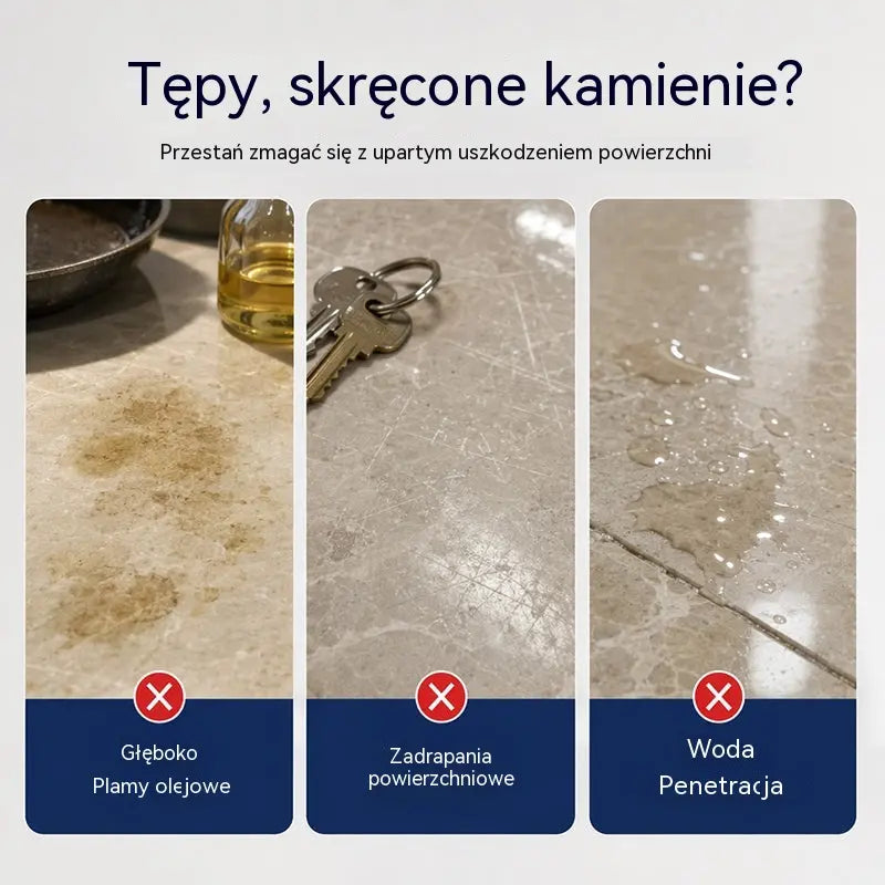 ✨ Środek do czyszczenia i polerowania marmuru – delikatnie czyści, podkreśla połysk, chroni uszczelniony kamień ✨
