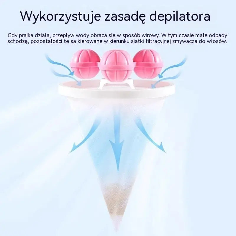 3 sztuki 89zł🎉 Pływające worki na pranie z siatki polarowej