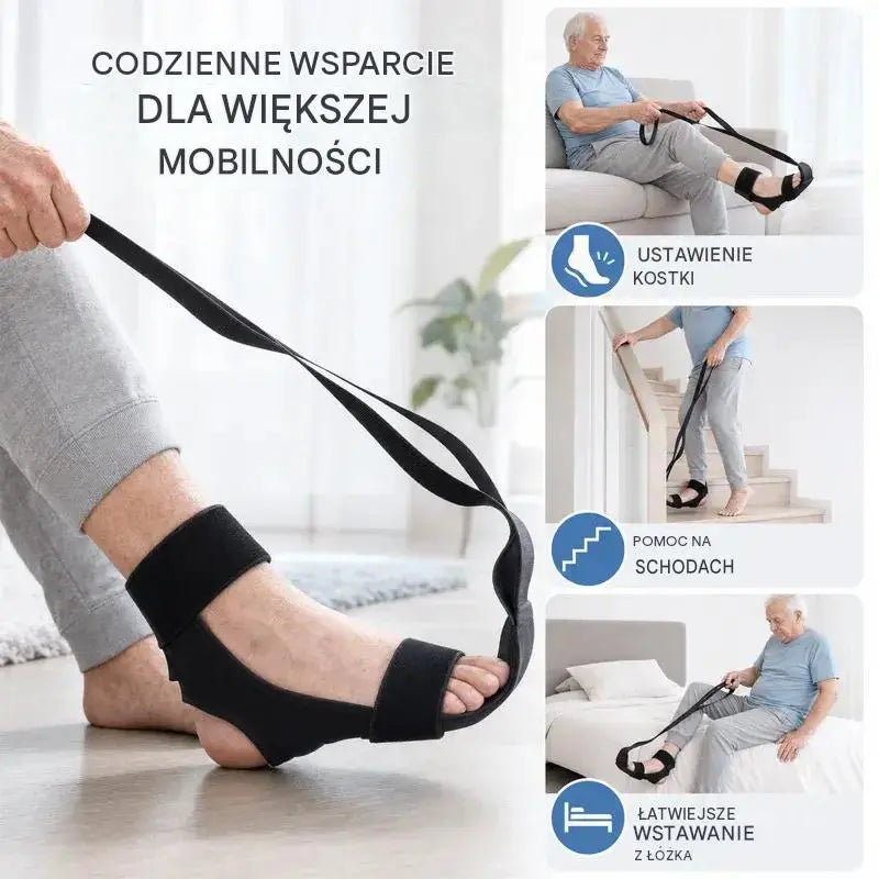 【2 sztuki 109 zł】Pas rozciągający i rozciągający więzadła do jogi i fitnessu – oddychający i regulowany pasek na kostki i stopy, regeneracja i elastyczność
