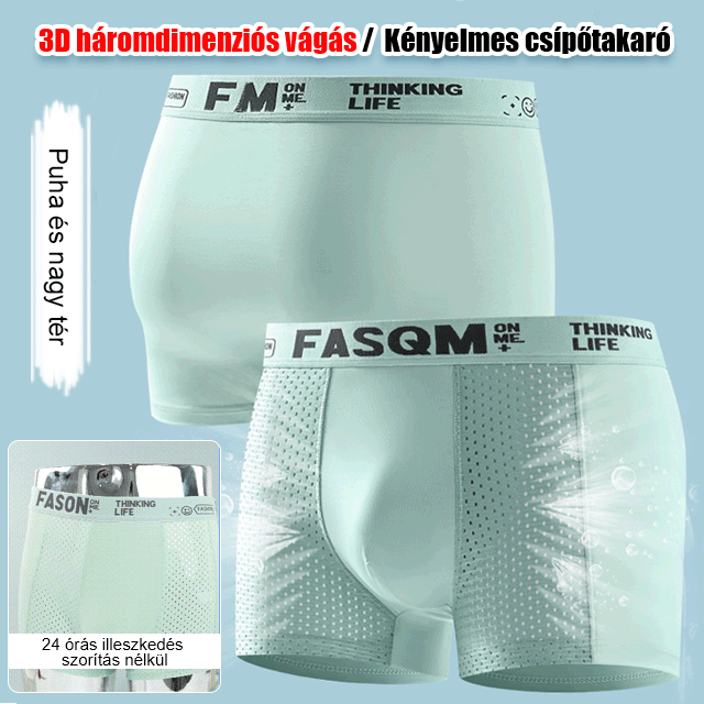 ⏰🔥Oferta ograniczona czasowo🔥【kup 3 otrzymaj 3 za darmo】(6 sztuk) męskie bokserki z lodowego jedwabiu z oddychającą siatką
