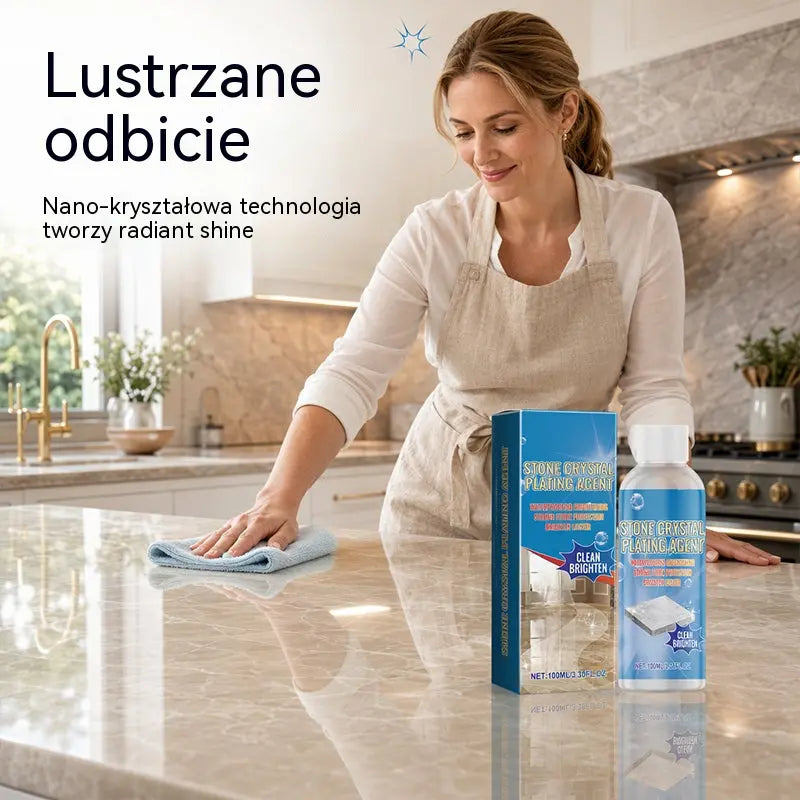 ✨ Środek do czyszczenia i polerowania marmuru – delikatnie czyści, podkreśla połysk, chroni uszczelniony kamień ✨