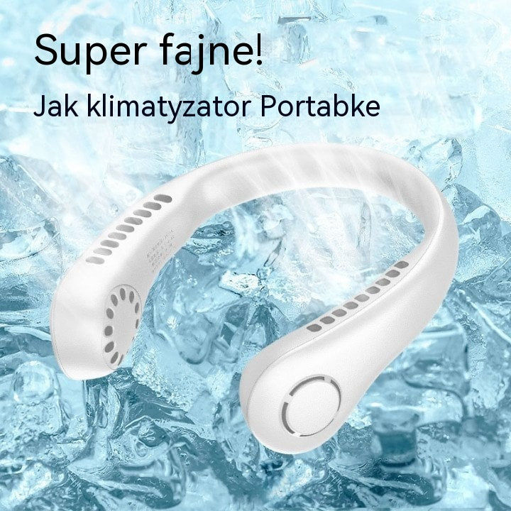 💨 Wentylator na szyję 360° – cichy, lekki i idealny na lato 🌞