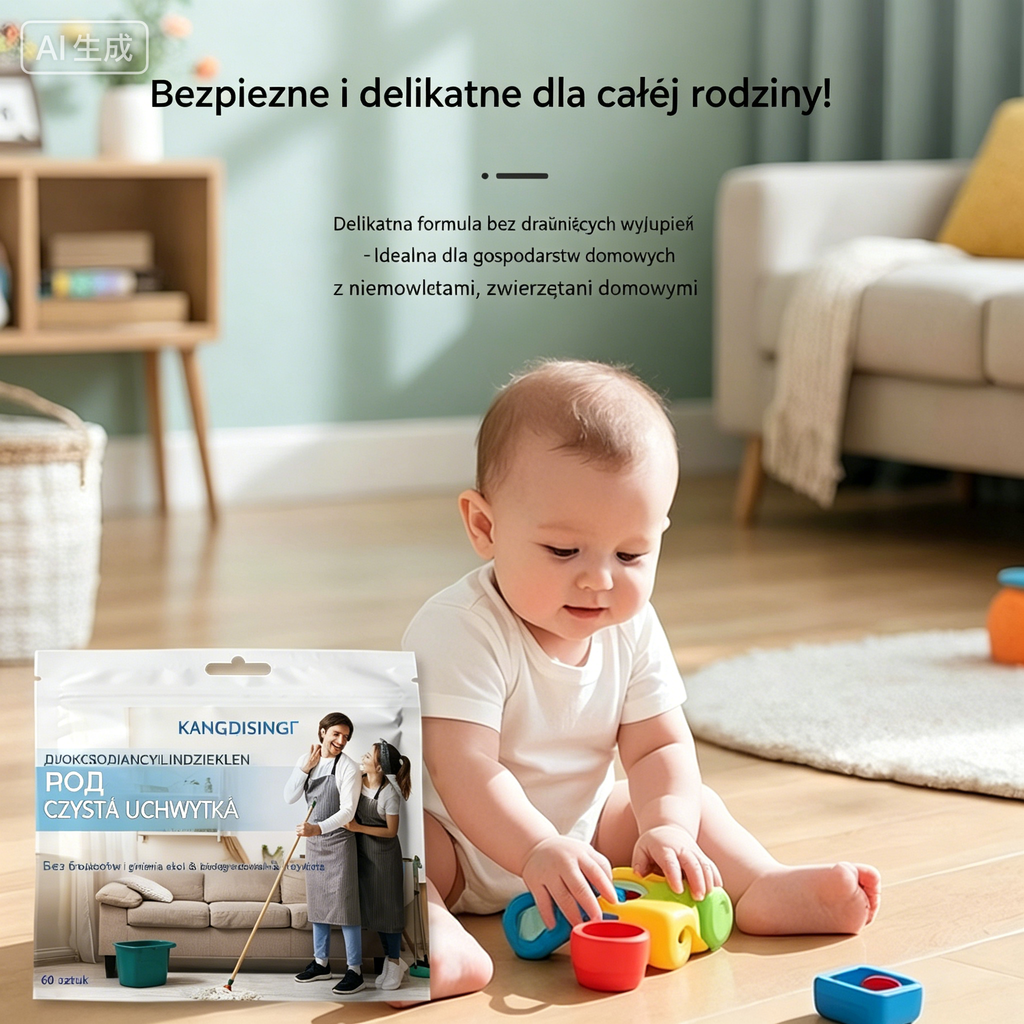 🧹✨ 【4 opakowania – 240 tabletek】Antybakteryjne i dezodorujące wielofunkcyjne tabletki czyszczące