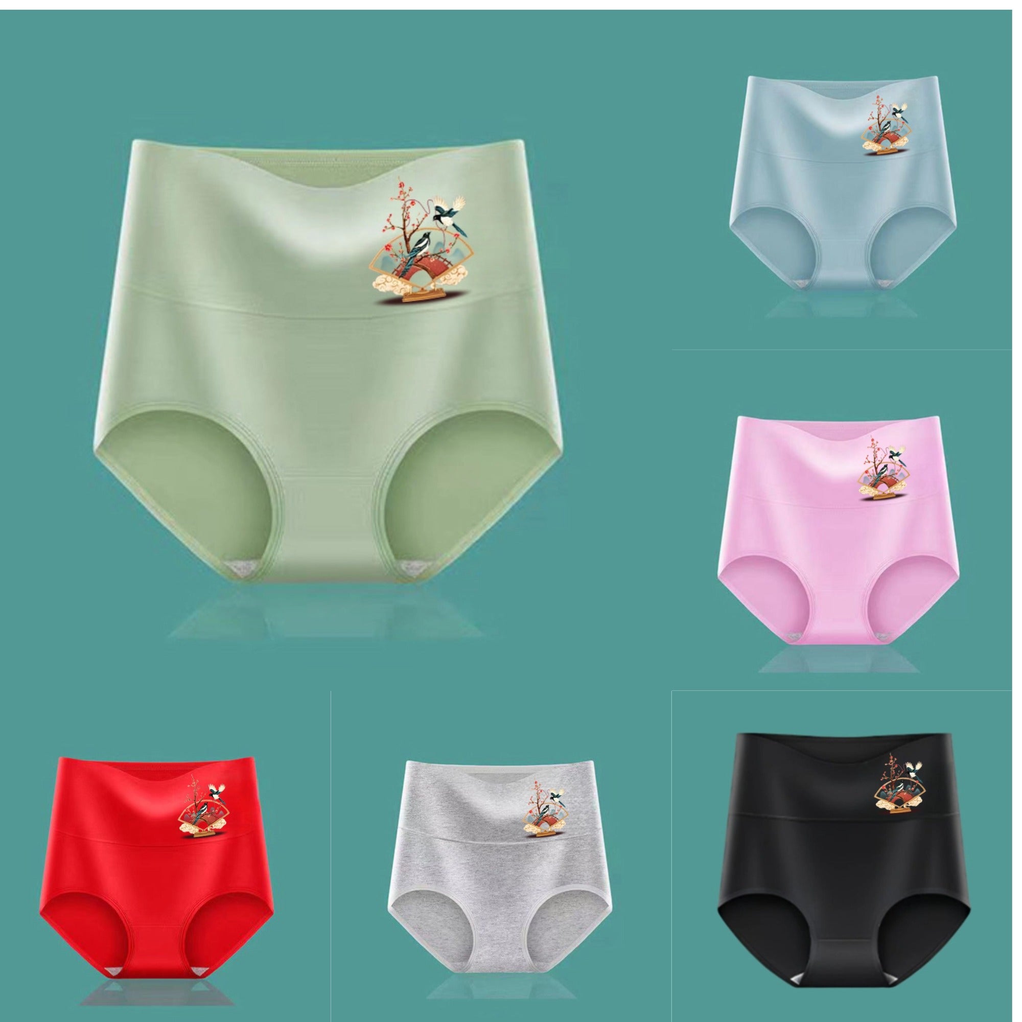 Kup 3 + 3 GRATIS 💖 Wysoki stan, efekt push-up pośladków, miękka bawełna premium