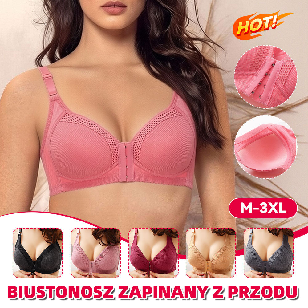 Trzyczęściowy komplet💥 Wysokiej jakości bezszwowy biustonosz push-up,