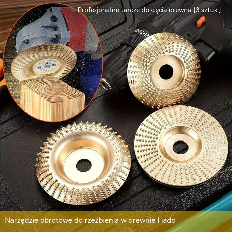 ⚙️🧰【Zestaw 3 sztuk】Wielofunkcyjne tarcze ścierne, odpowiednie do szlifierek kątowych do obróbki drewna