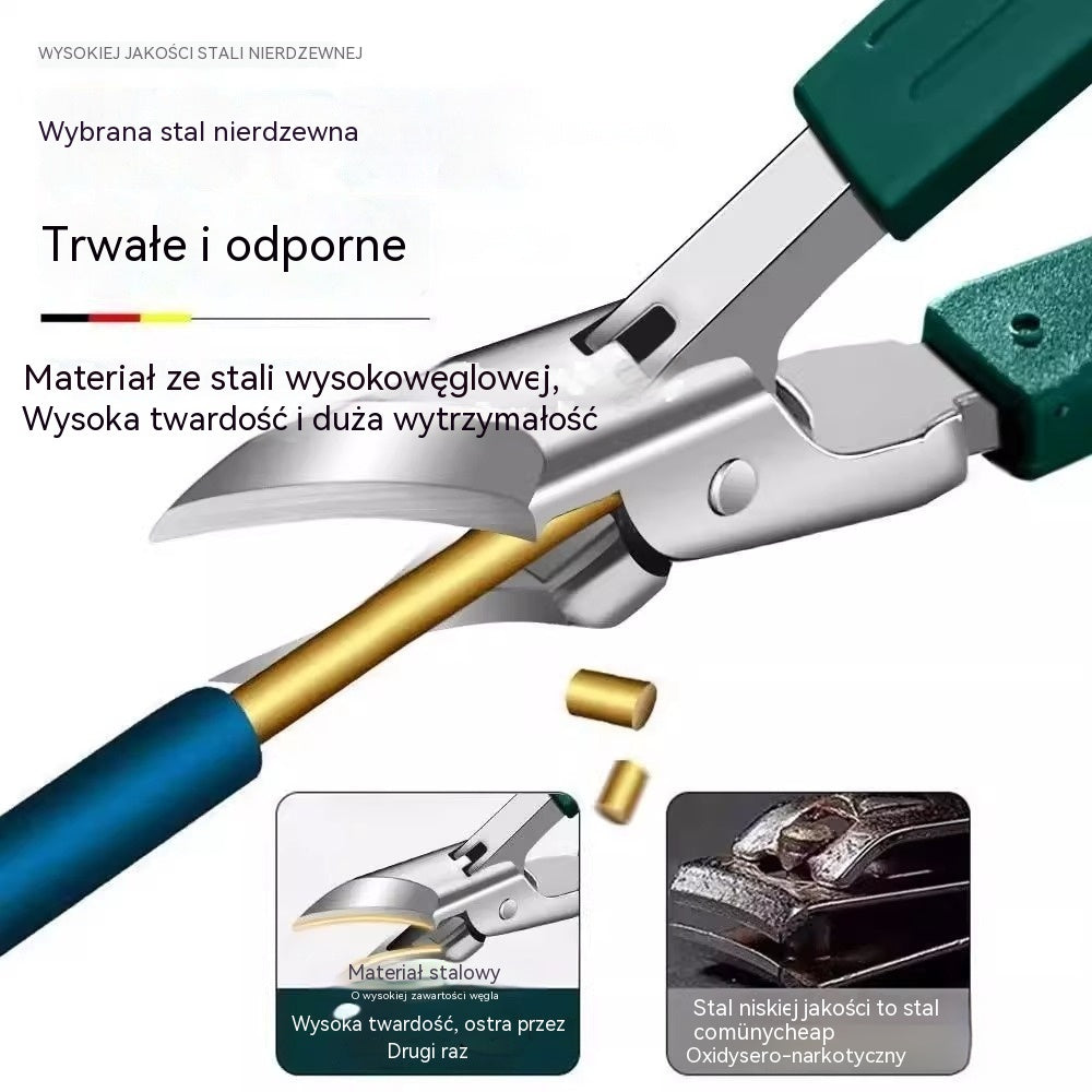 🔥 【Kup jeden, a drugi dostaniesz gratis】Obcinacz do paznokci z osłoną przeciwbryzgową i ostrzem ustawionym pod kątem 25°