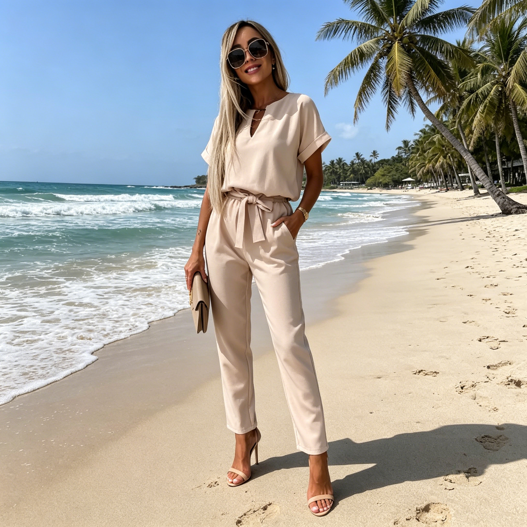✨【Oferta ograniczona czasowo – 50% zniżki】🥰【S-5XL】2026 Modny elastyczny kombinezon