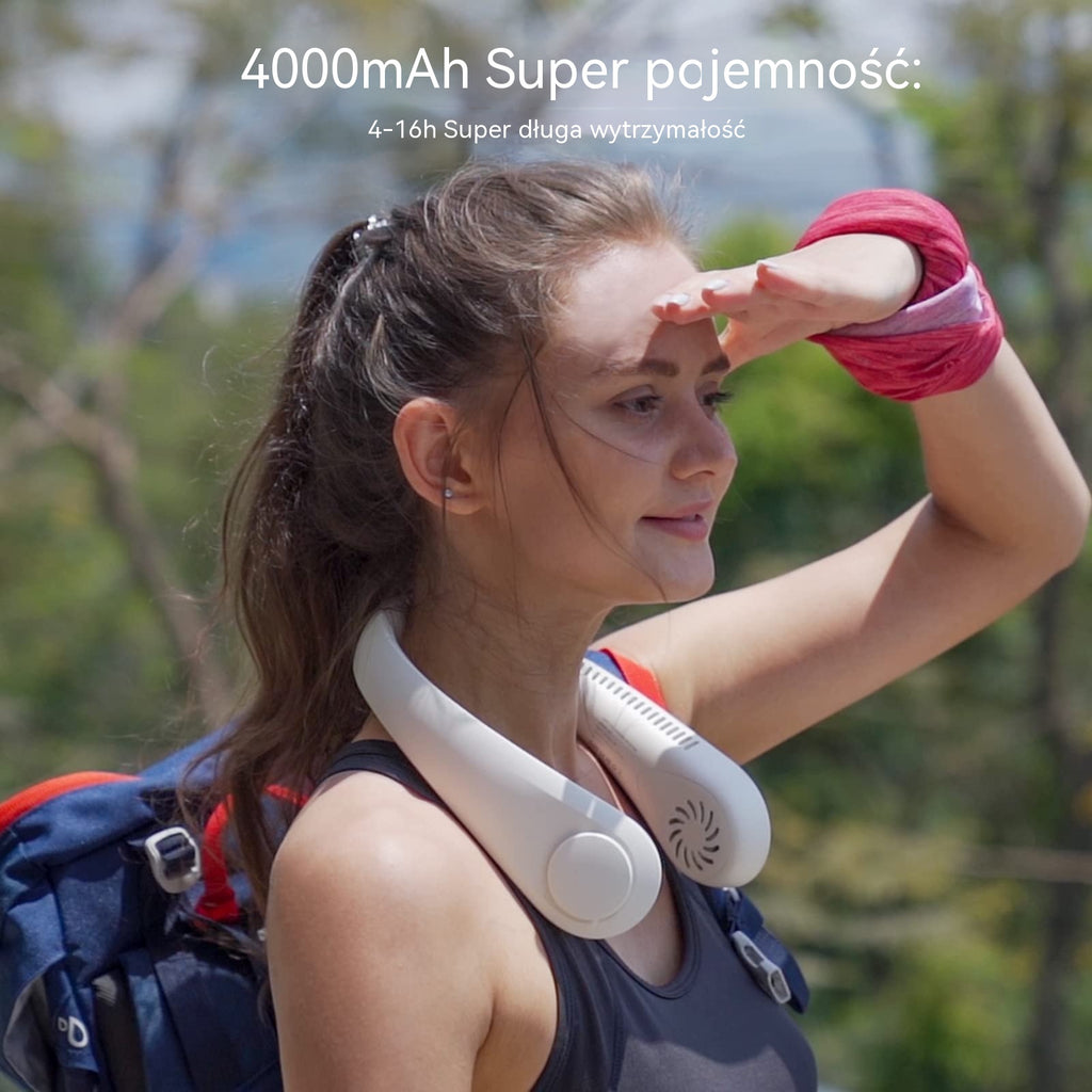 💨 Wentylator na szyję 360° – cichy, lekki i idealny na lato 🌞