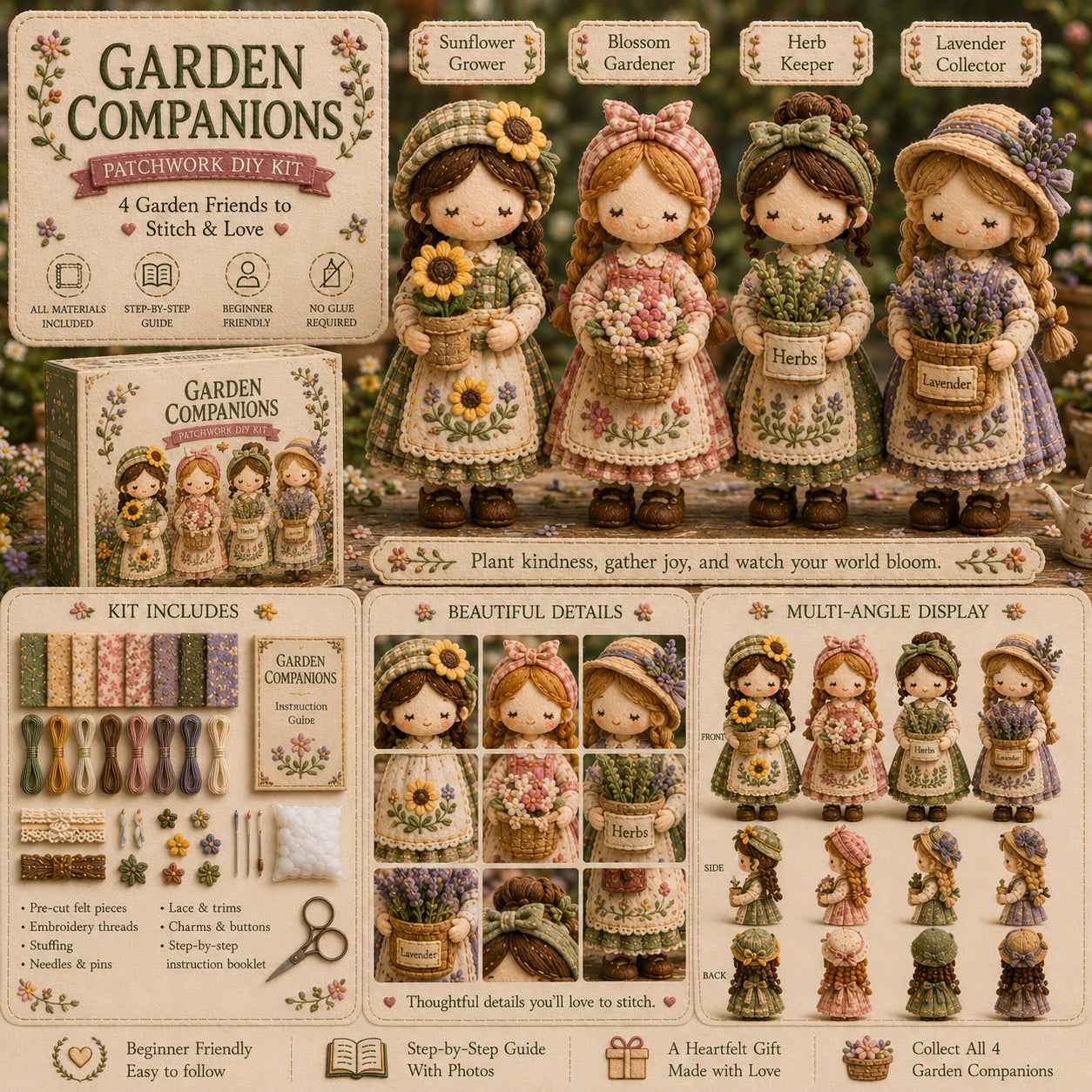 🎁Ostatni dzień: Skorzystaj z 50% zniżki! 🧵 Miniaturowy zestaw patchworkowy z serii Miniature World.