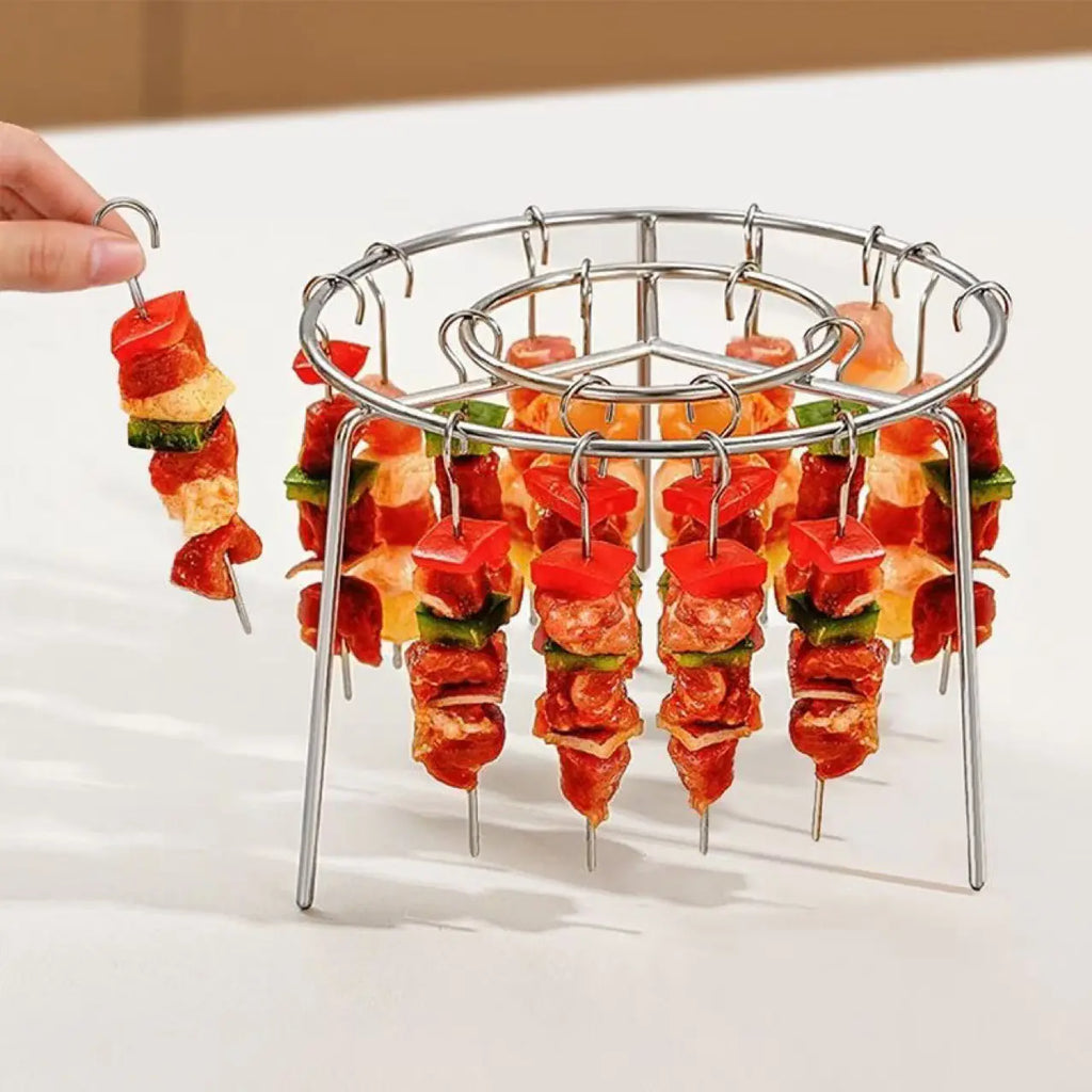 Odłączany grill do kebaba, okrągły wiszący grill ze stali nierdzewnej