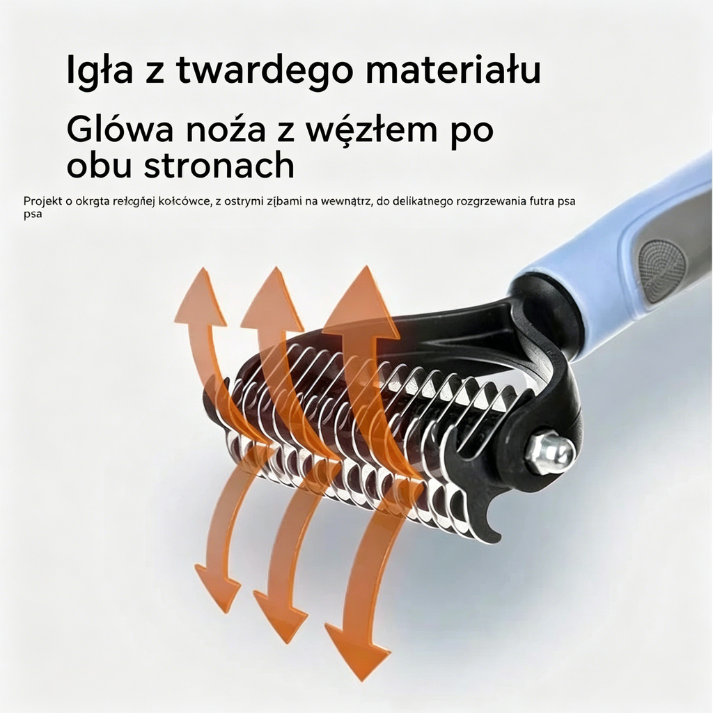 🐶✨  PROMOCJA 1+1 GRATIS! 🐾 Dwustronna szczotka dla zwierząt – usuwa sierść i dba o futro