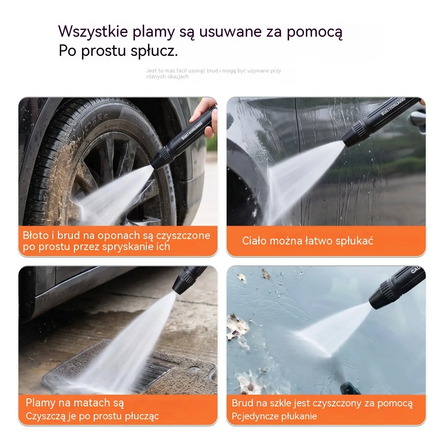 Ostatni dzień z 55% zniżką: 【2 sztuki 89 zł】Pistolet natryskowy wysokociśnieniowy do użytku domowego