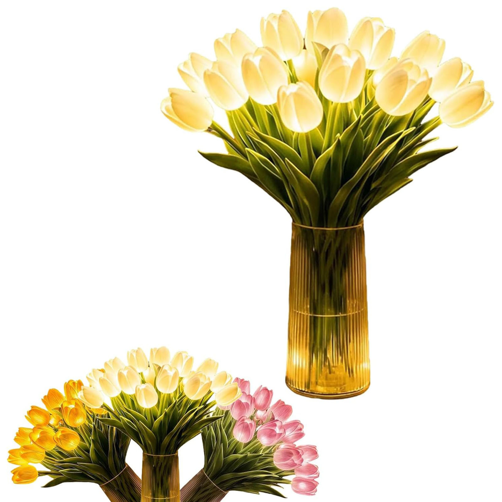 🌷🌷【15 tulipanów】Bukiet lampek nocnych