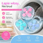 🌀6 sztuk, 99 zł✨ Pływający filtr do pralki – wyłapuje kłaczki, włosy i sierść zwierząt podczas każdego prania 🧺