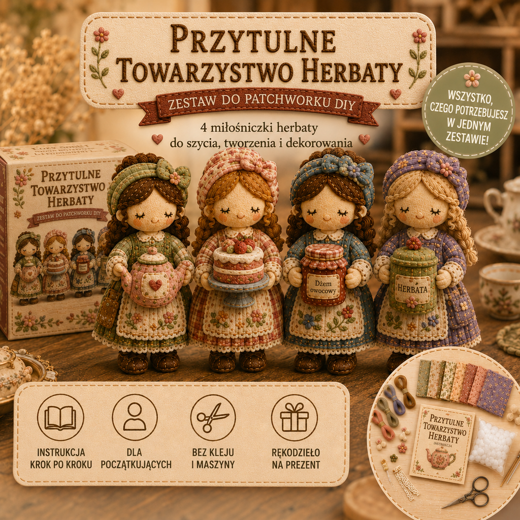 🎁Ostatni dzień: Skorzystaj z 50% zniżki! 🧵 Miniaturowy zestaw patchworkowy z serii Miniature World.
