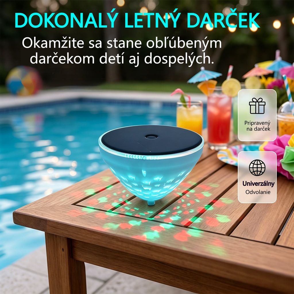 ☀️🐠 Pływająca lampa basenowa zasilana energią słoneczną z projekcją w kształcie ryby💡💦