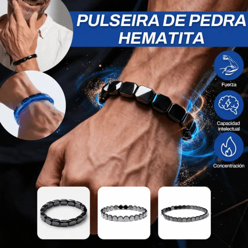 【Kup 1, a 1 dostaniesz gratis】Bransoletka z hematytu i kamienia onyksu｜Odzyskaj energię · Wzmocnij koncentrację · Wybór dżentelmena
