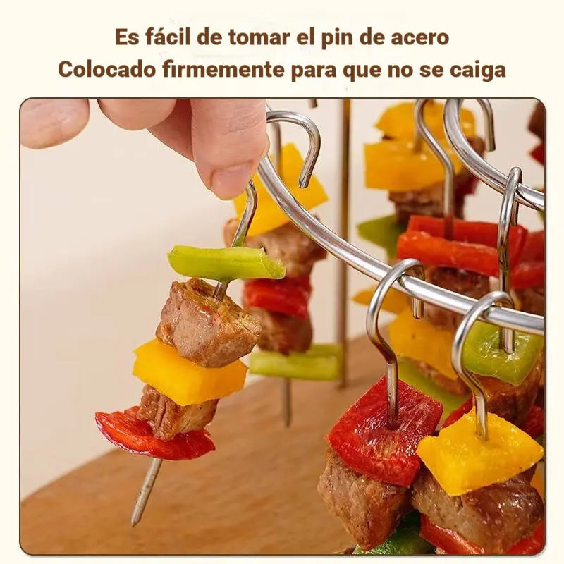 Odłączany grill do kebaba, okrągły wiszący grill ze stali nierdzewnej