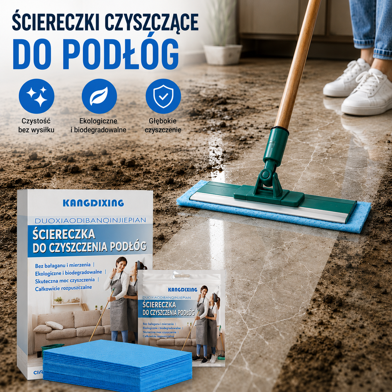 🧹✨ 【4 opakowania – 240 tabletek】Antybakteryjne i dezodorujące wielofunkcyjne tabletki czyszczące
