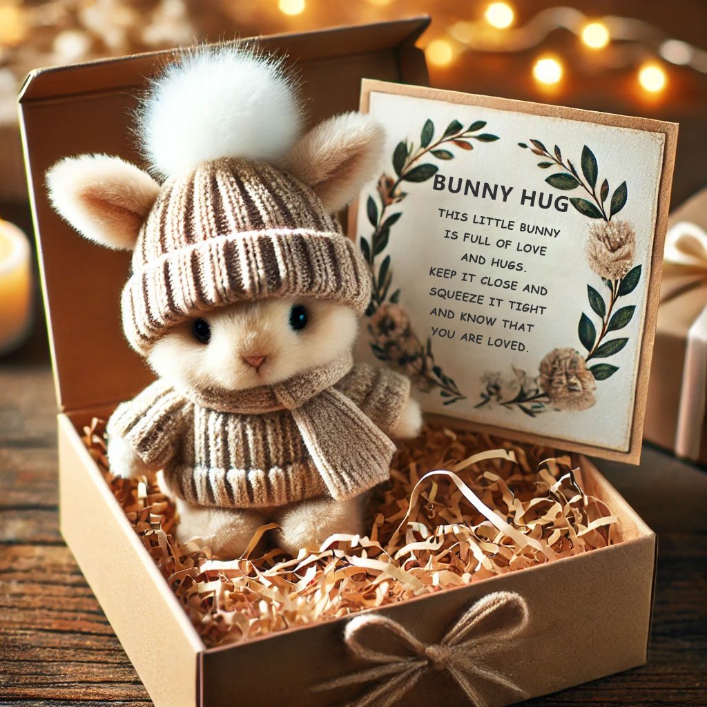 🔥🎉Oferta ograniczona czasowo - 45% zniżki🐇 Miniaturowy przytulaśny króliczek, ręcznie robiony, uroczy prezent