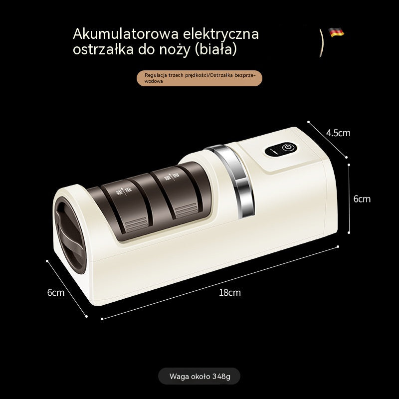 ⏳ Ograniczona czasowo zniżka 40%! 🔪 Wielofunkcyjna bezprzewodowa elektryczna ostrzałka do noży, akumulatorowa ✨