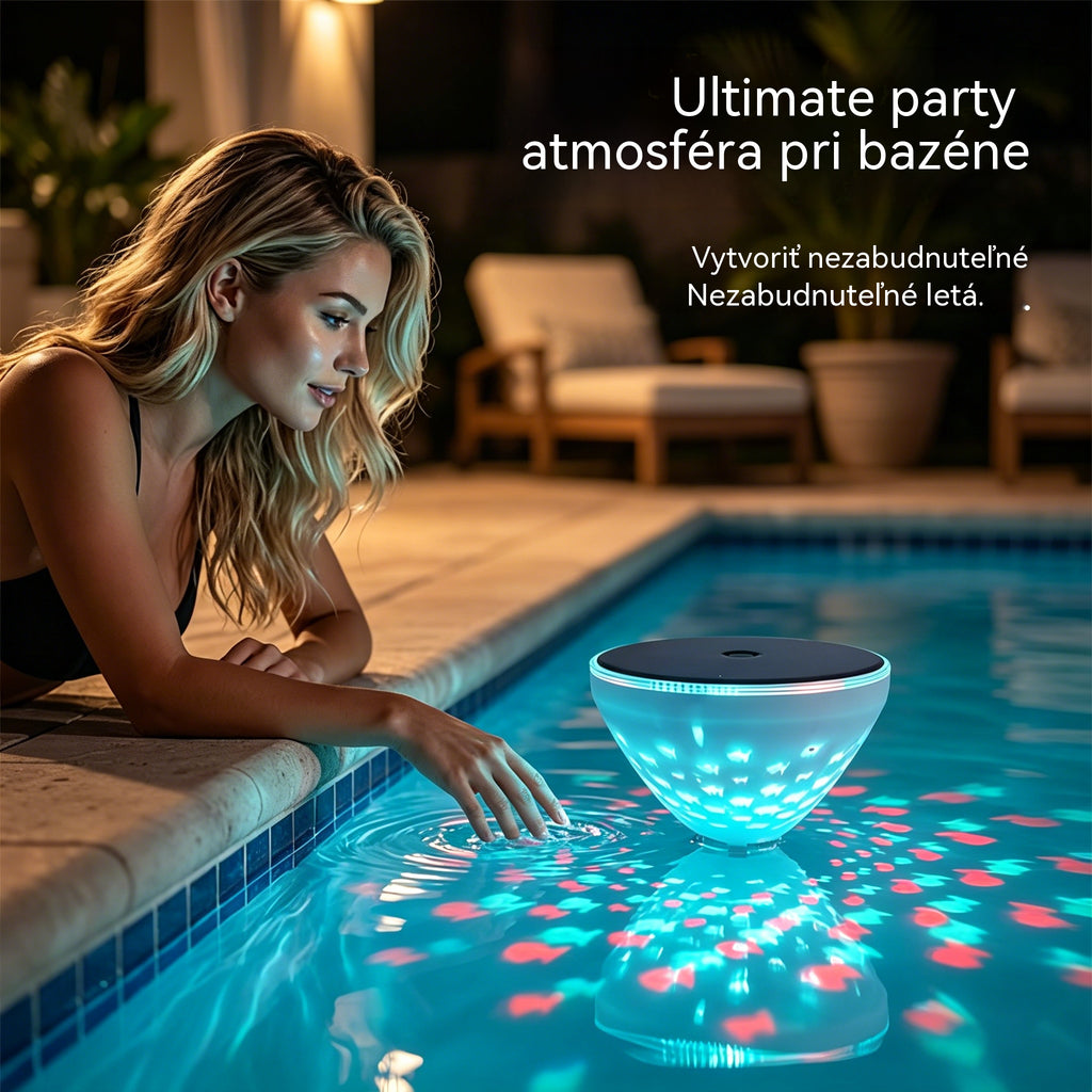☀️🐠 Pływająca lampa basenowa zasilana energią słoneczną z projekcją w kształcie ryby💡💦