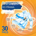 ✨👚【30 szt】✨Kulki zapachowe do prania 6 w 1. Usuwają plamy i pozostawiają zapach, eliminują roztocza i bakterie
