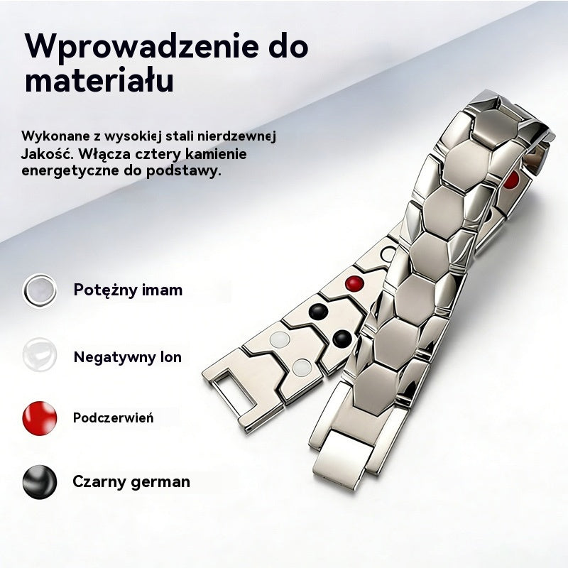 Męska bransoletka magnetyczna elegancki design i komfort noszenia